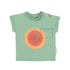 Piupiuchick Green w/ Multicolor Circle Print Baby T-Shirt